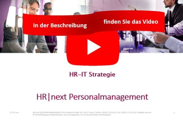 Lernvideo HR-IT Strategie mit Konzeptpapier