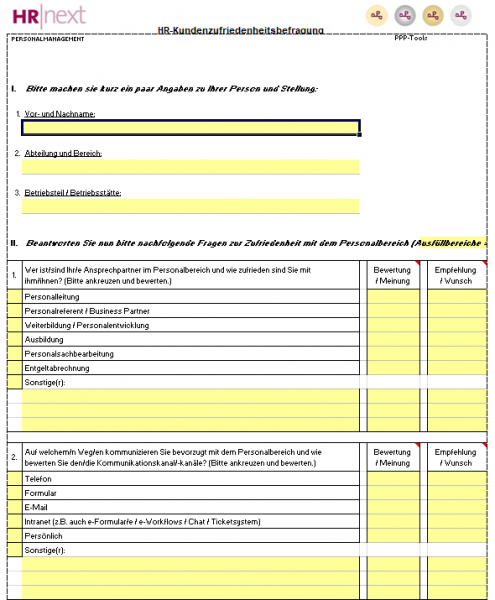 HR-Kundenzufriedenheitsbefragung